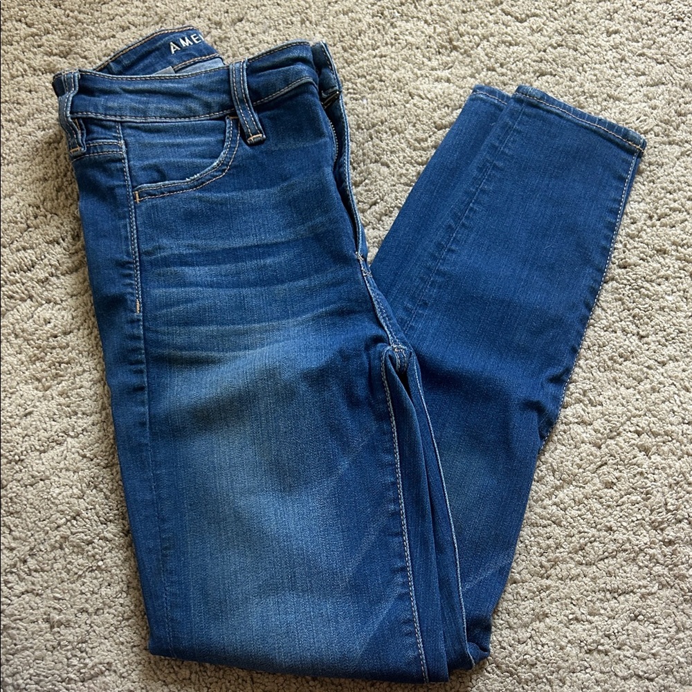 American Eagle Outfitters Women's Classic Blue Skinny Jeans